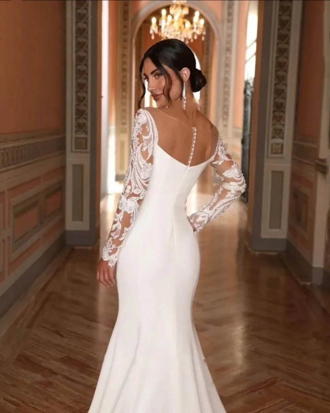 Stunning Open Back Bridal Gown