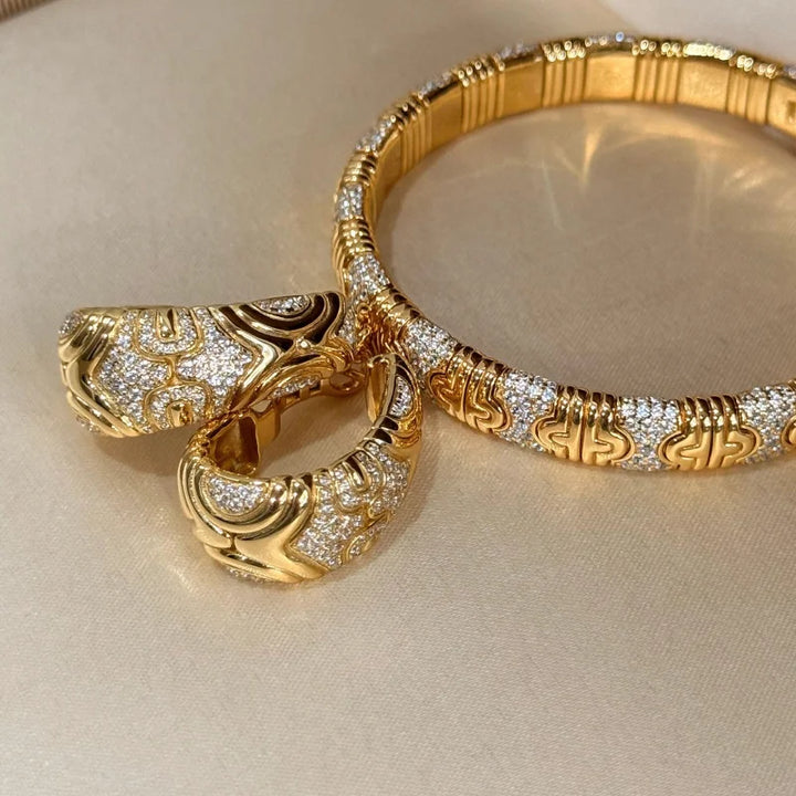 Vintage Gold Plated Light Earrings
