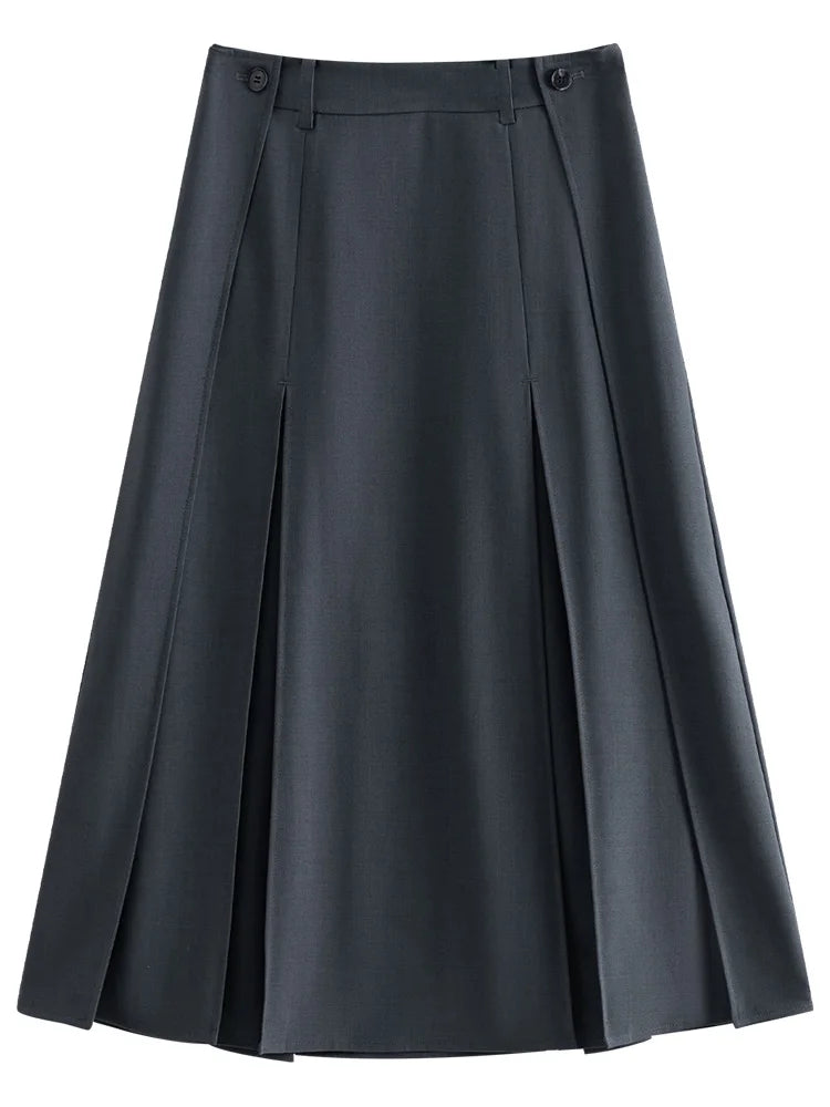 High Waist A-Line Slimming Skirt