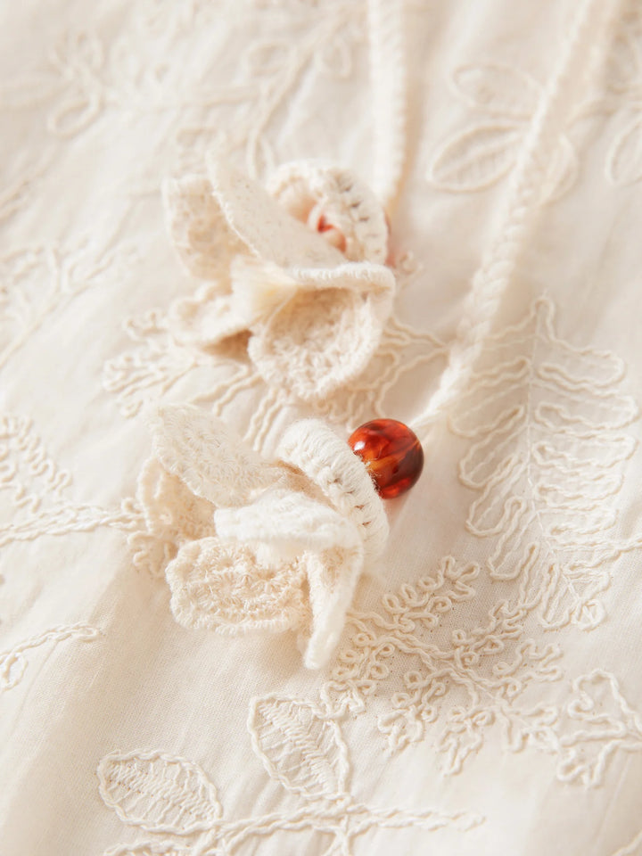 Premium Embroidered Midi Dress
