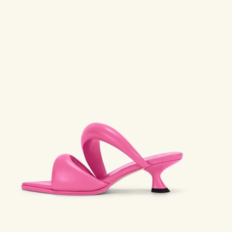 Sweet Pointed Toe High-Heel Slippers