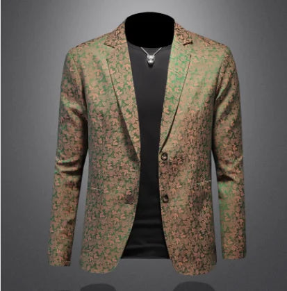 Fancy Printed Slim Fit Blazer