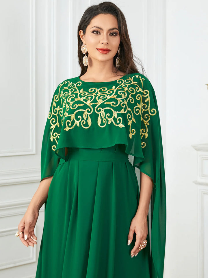 Embroidered Robe Kaftan Dress