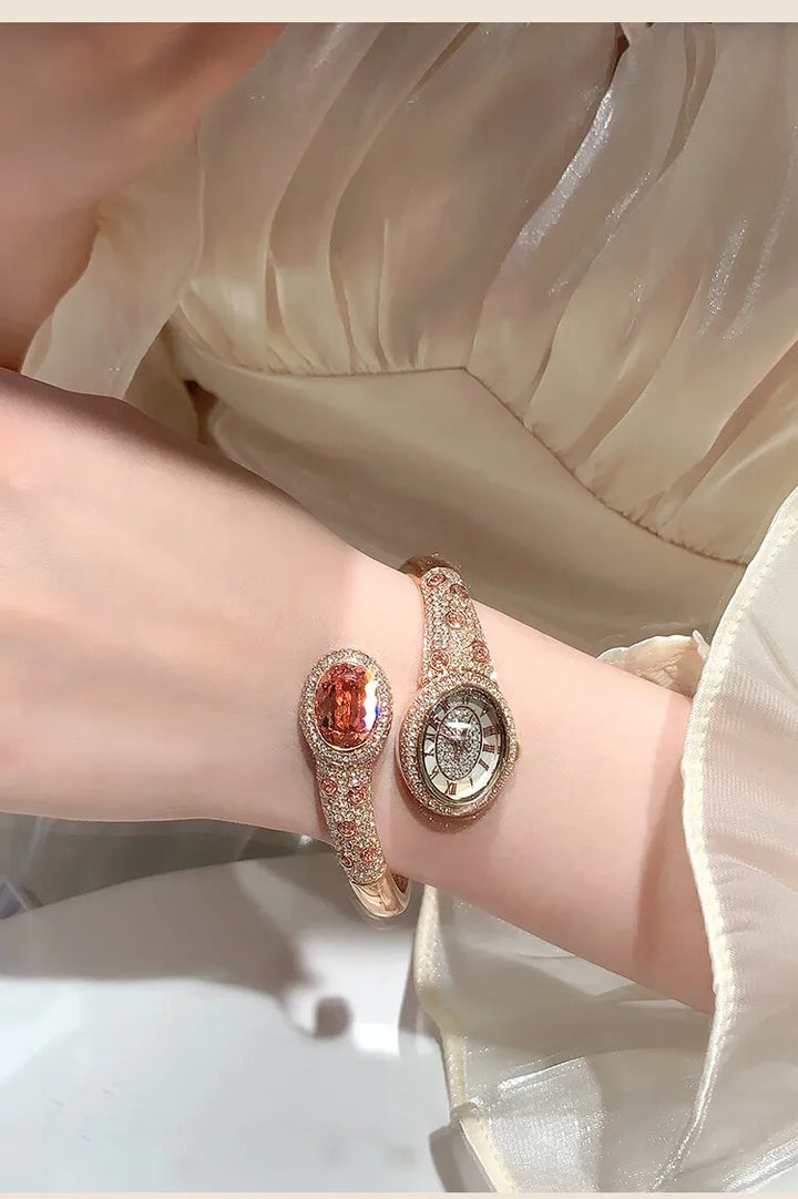 Luxury Crystal Quartz Watch