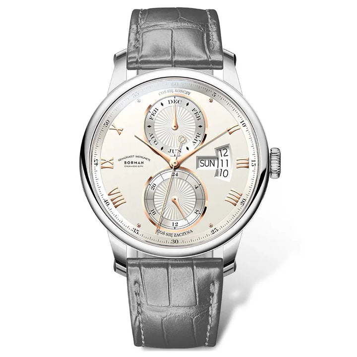 Polished Sapphire Crystal Multi-function Wristwatch