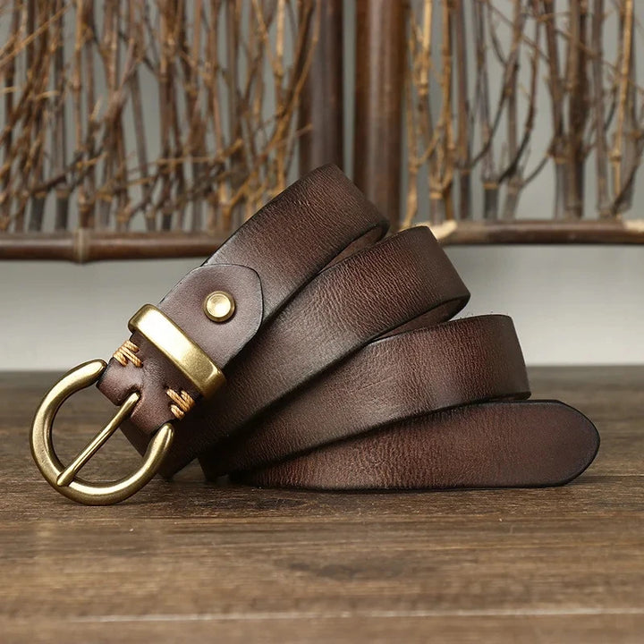 Pin Hook Real Cow Leather Belt