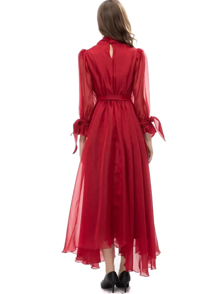 Flare Sleeve Women's Midi Dress