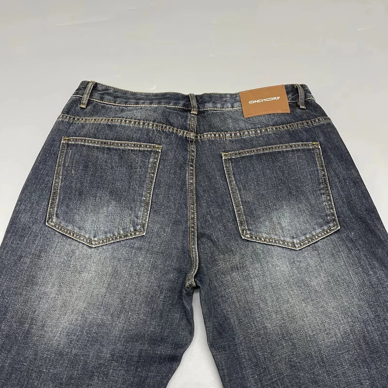Trendy Multi Pockets Straight Fit Jeans