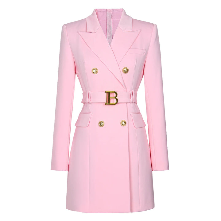 Keep You Accompanied Belted Blazer