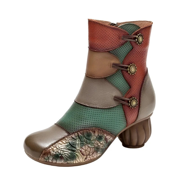 Ethnic Printed Ankle Boots