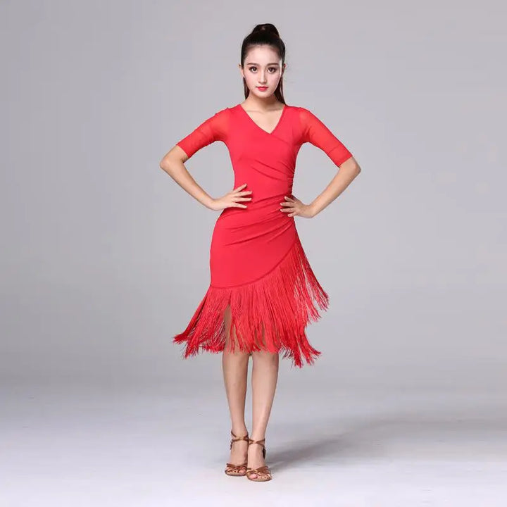 Stylish Middle-sleeves Dance Dress