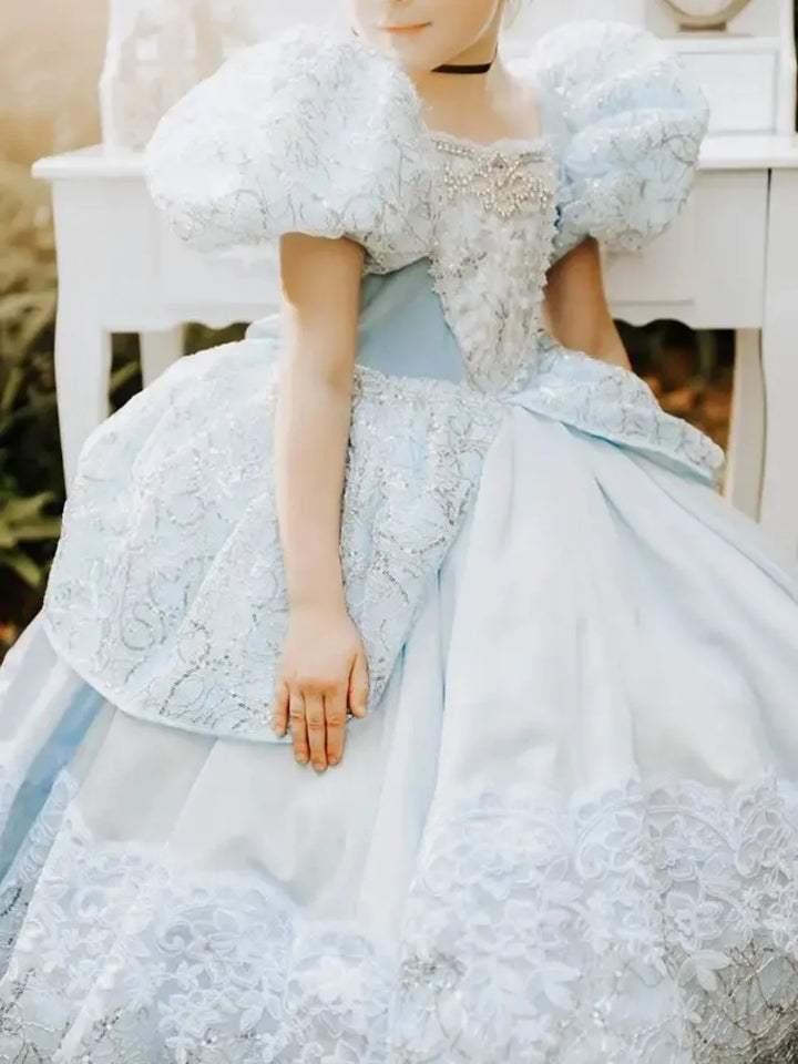 Alluring Floor-Length Little Princess Gown