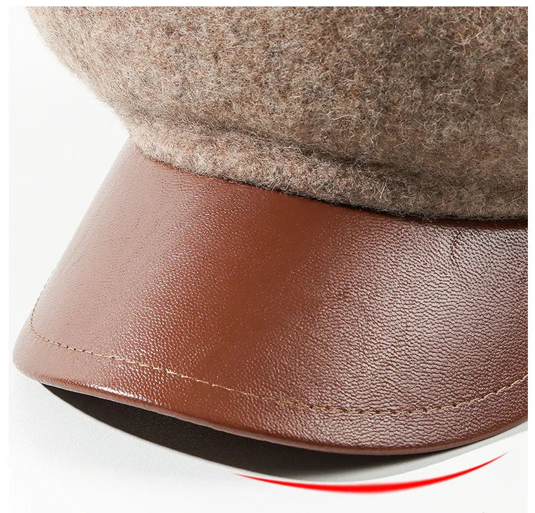 Elegant Knit Wool Beret Hat