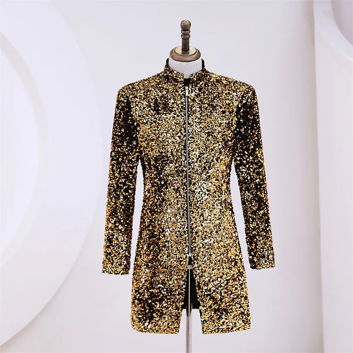Glamorous Sequin Velvet Coat