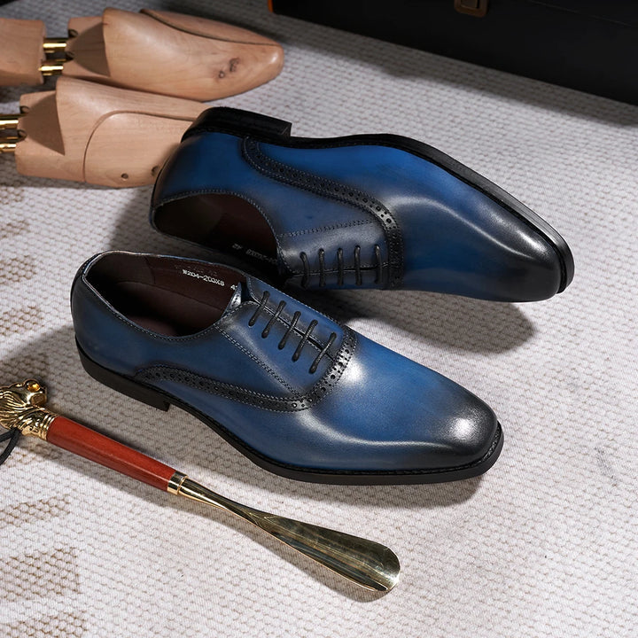 Refined Plain Toe Oxford Shoes