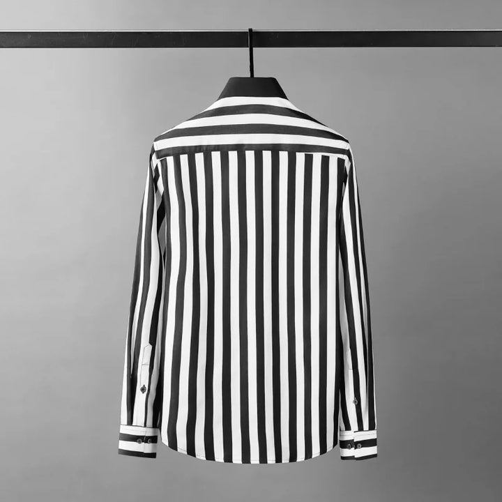 Silk Cotton Striped Men's Shirt