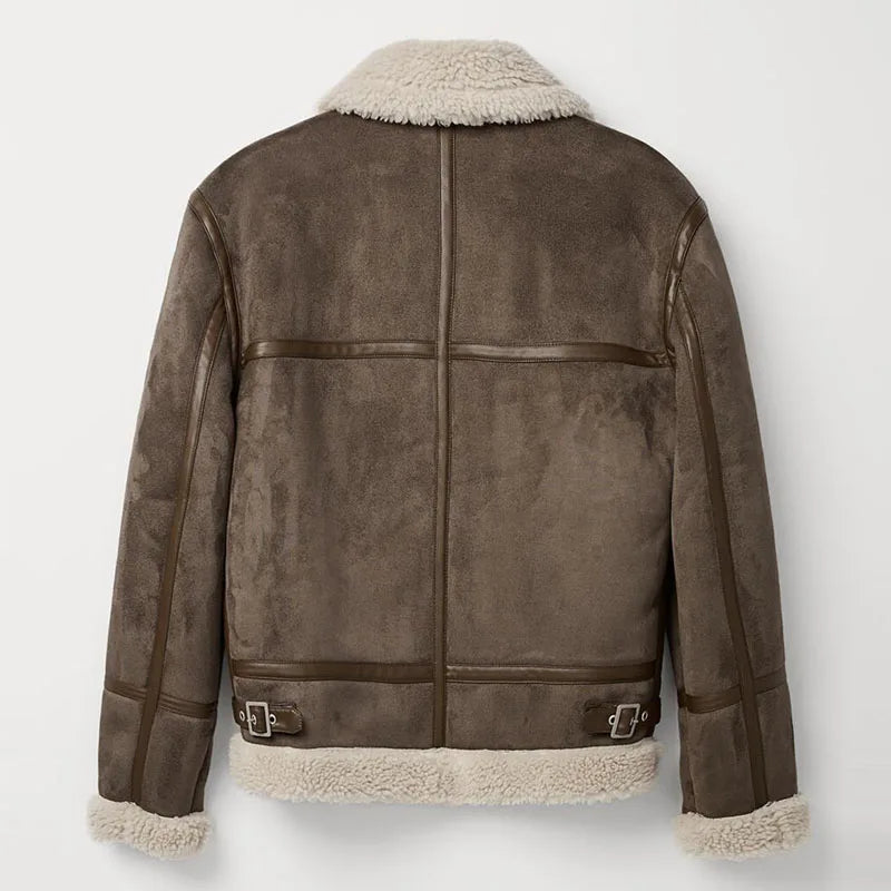 Warm Suede Cashmere Fleece Coat