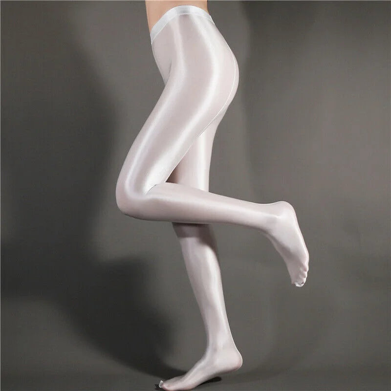 Shiny Reflective High-Waisted Yoga Leggings