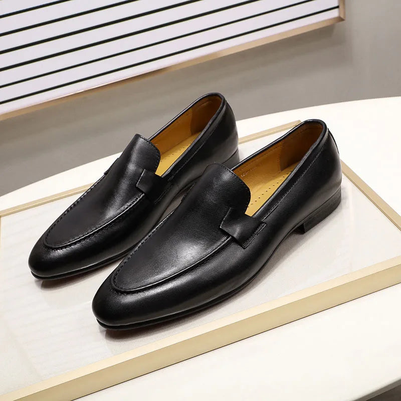 Graceful Handmade Real Leather Loafers