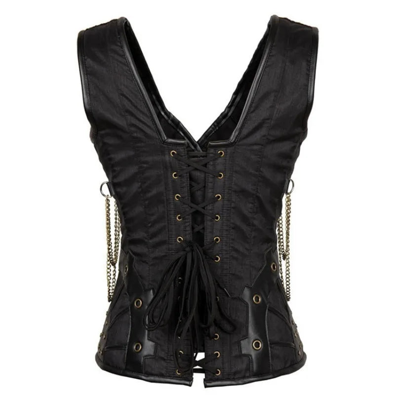 Gothic Slim Shoulder Straps Corset