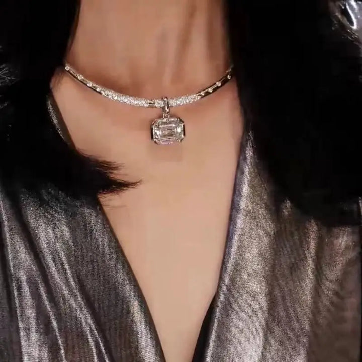 Stylish Pure Silver Pendant Necklace