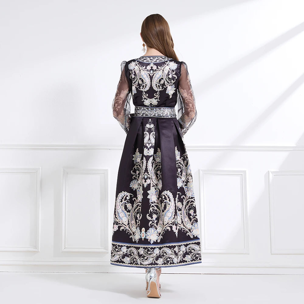 Graceful Empire Waist Maxi Dress