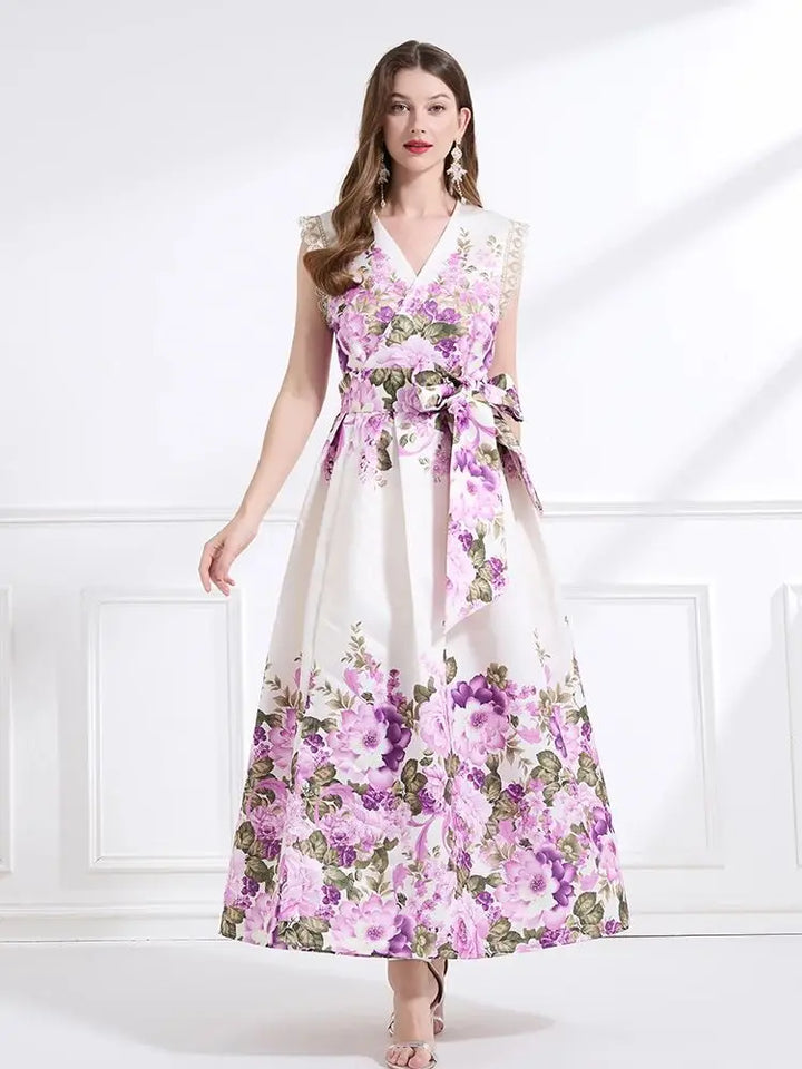 Glamorous Cross V-Neck Wrap Dress