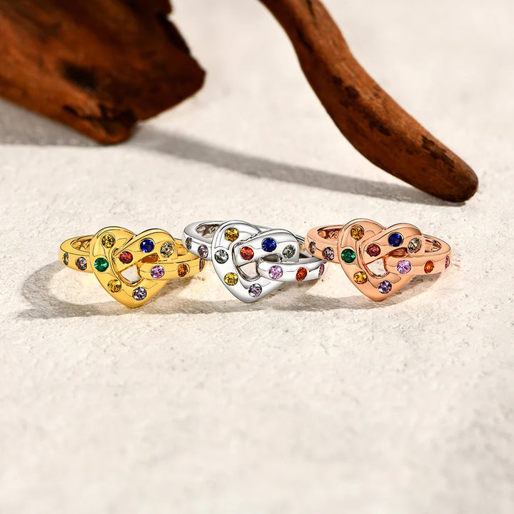 Fine Heart Sapphire Sterling Silver Ring