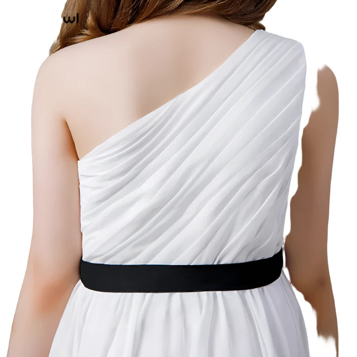 One-Shoulder Little Bridesmaid Gown