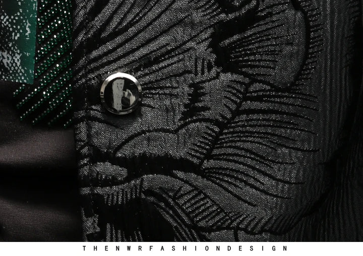 Trendy Streetwear Jacquard Jacket