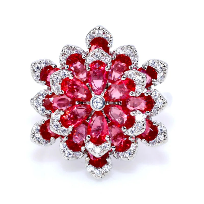 Lovely Red Corundum Pendant Necklace