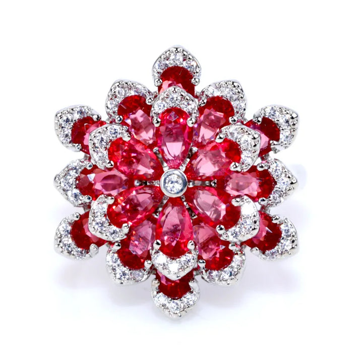 Lovely Red Corundum Pendant Necklace