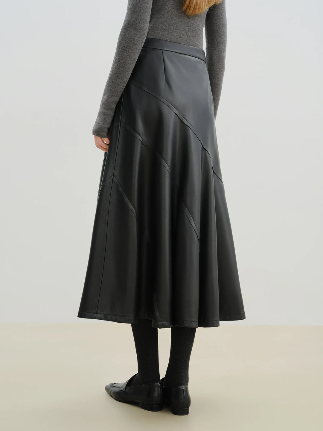 Elegant Petite Umbrella Hem Skirt