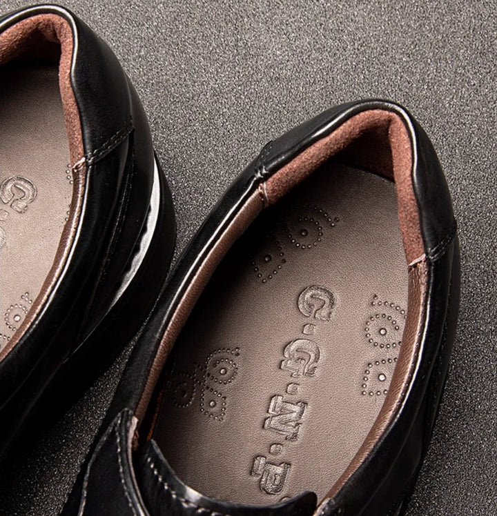 Stunning Calf Top Layer Leather Shoes