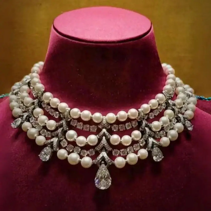 High-End Pearls Choker Necklace