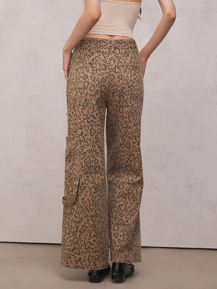 Leopard Loose Wide Leg Pants