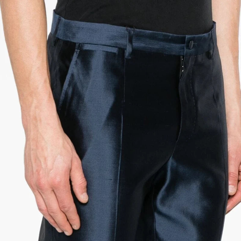 Classic British Style Slim-Fit Pants