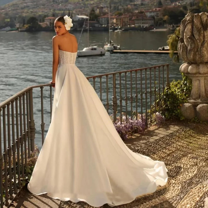 Sophisticated Beaded Wedding Dress