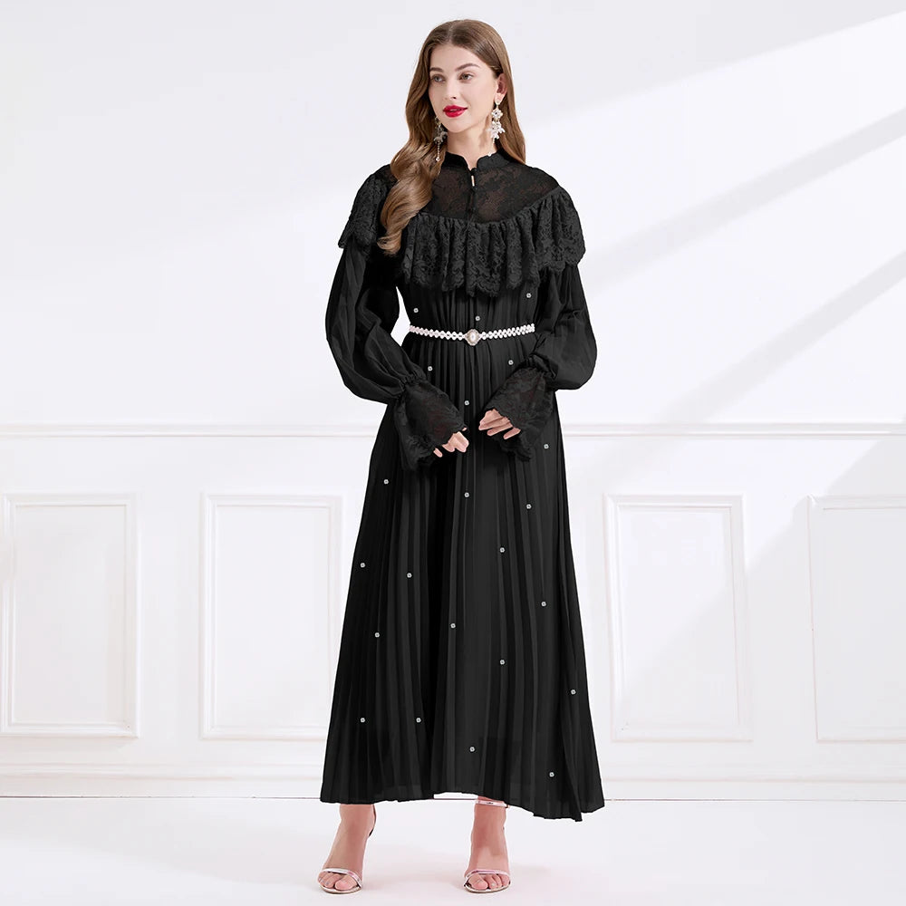 Wonderful Lace Spliced Party Dress