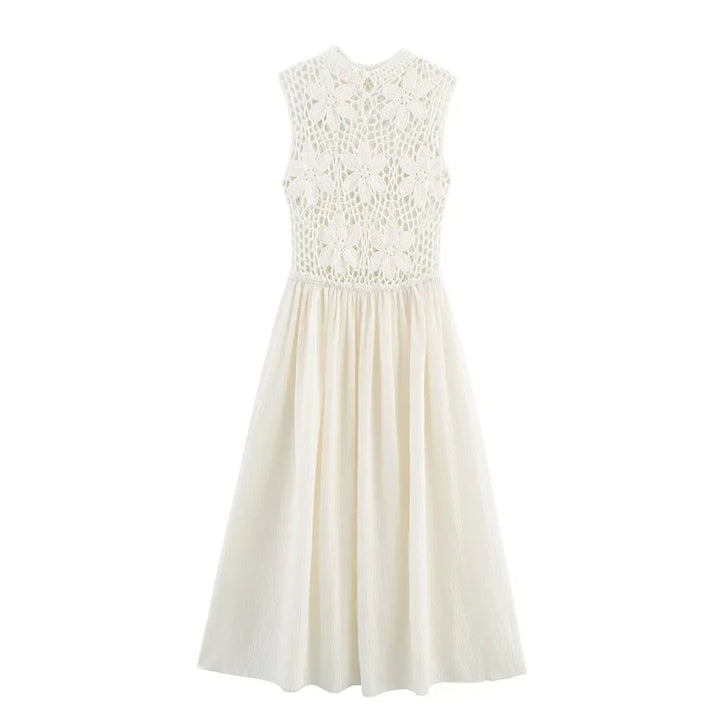 Alluring Slim Fit Flower Embroidery Dress