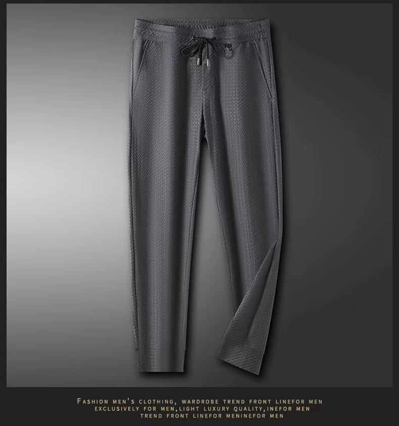 Lightweight Ice Silk Slim Fit Trousers