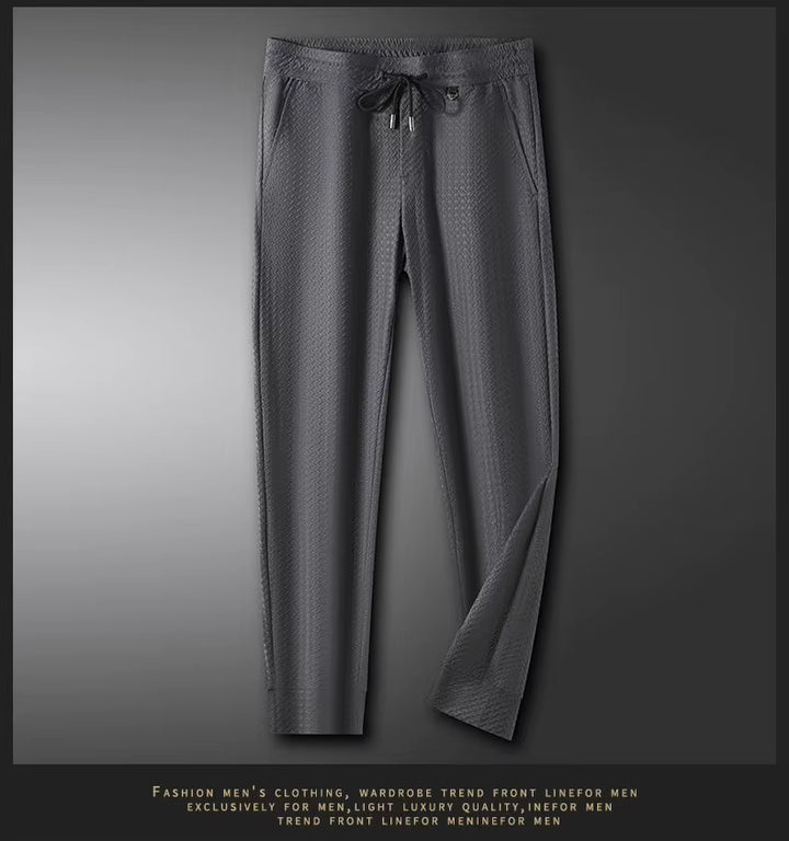 Lightweight Ice Silk Slim Fit Trousers