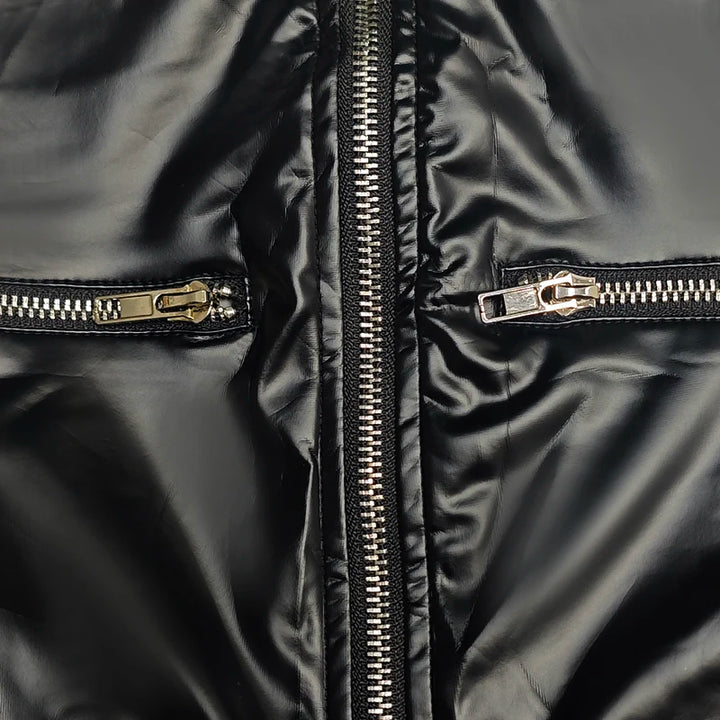 Stylish Zipper Collar Cool Jumpsuit