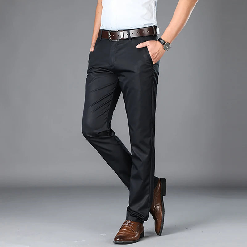 Straight Pocket Smart Casual Pants