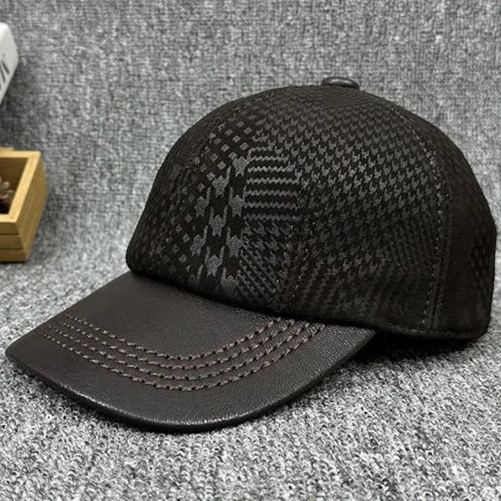 Stunning Sheepskin Leather Baseball Cap