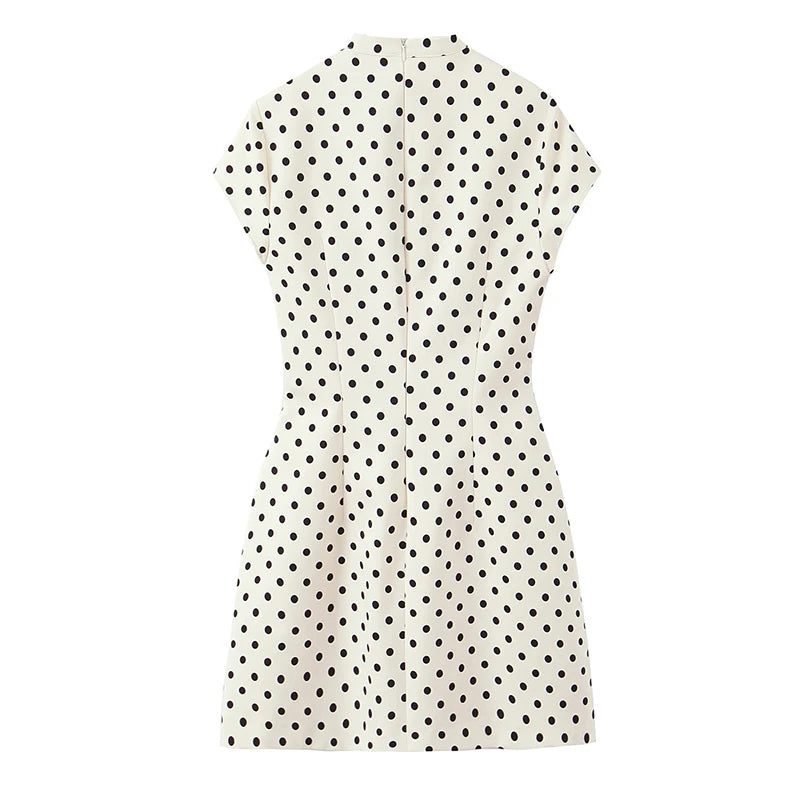 Light Luxury Bow-Tie Mini Dress