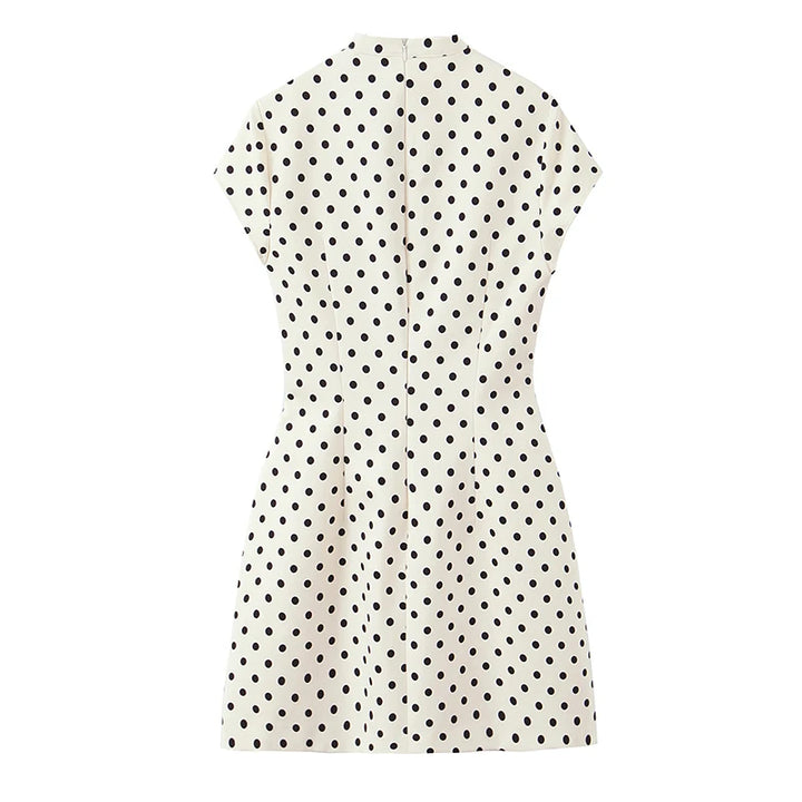 Light Luxury Bow-Tie Mini Dress