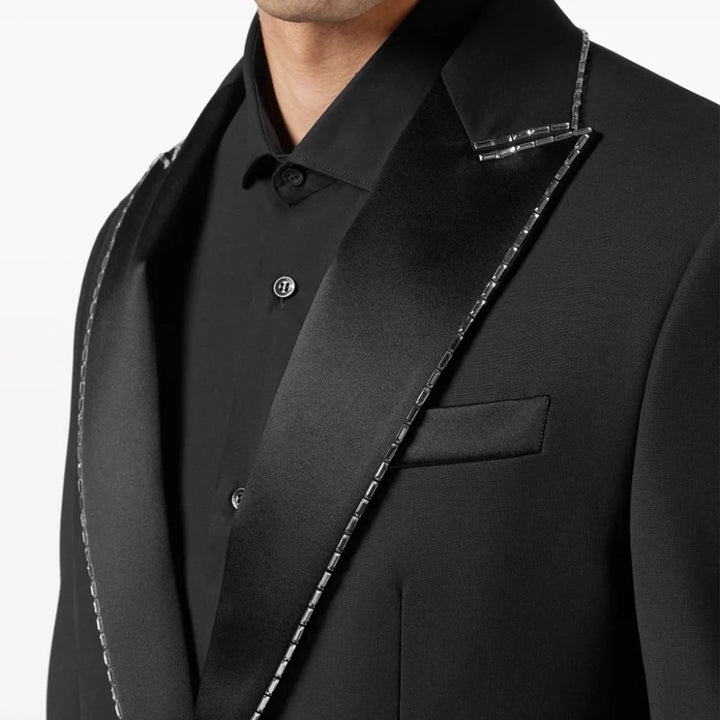 British Style Black Wool Bespoke Blazer