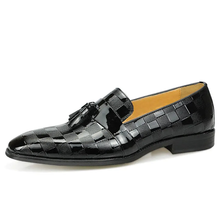 Luxury Fringe Patent Leather Loafers