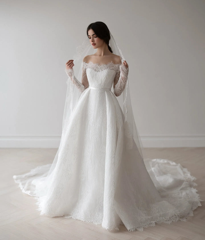 Sweet Chapel Train Bridal Gown